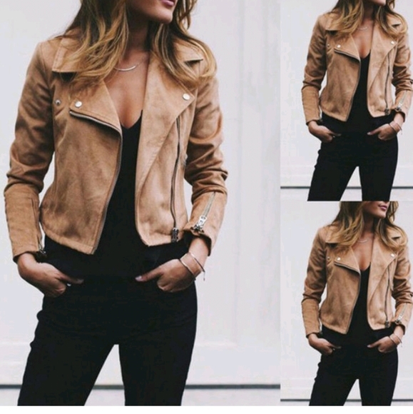 Tops - MOTO CROPPED JACKET